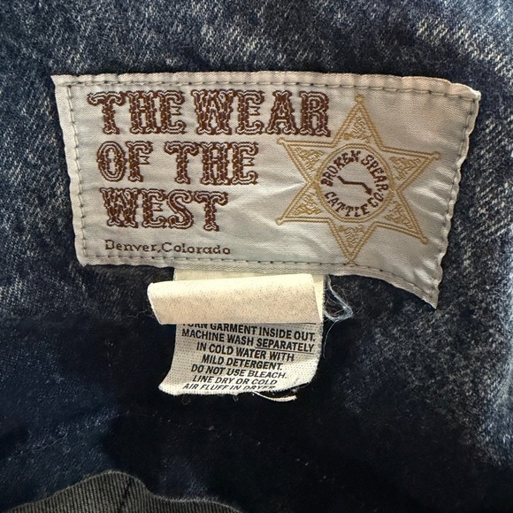 The Wear of the West x Vintage 80s Acid Wash Heavyweight Denim Duster - Picture 10 of 12